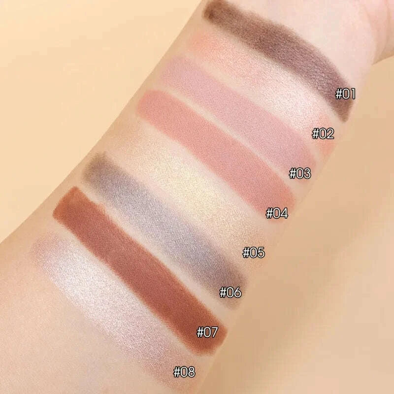 Matte Glitter Eyeshadow Stick Makeup Pearlescent Brighten Lying Silkworm Eyeliner Highlighter Lasting Eye Shadow Pencil Cosmetic