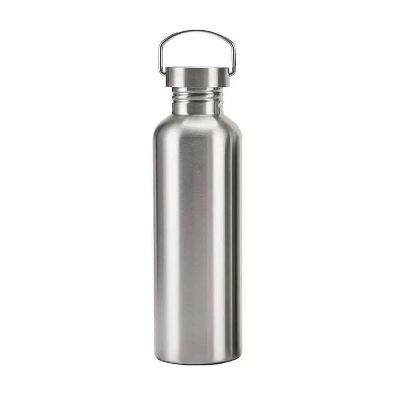 Stainless Steel Water Bottle 1000 750 500 350ml Big Mouth Cycling Hiking Waterbottle Drinkware Sports Bottle Flasks with Lid