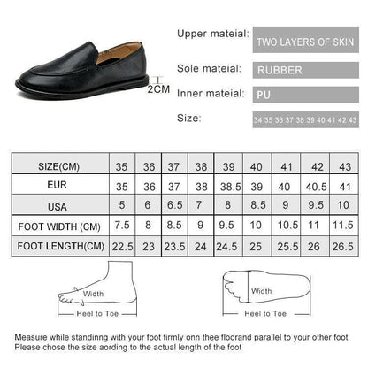 AIYUQI Loafers Women 2025 New Spring Round Toe One Foot Slip-on Shoes Women Genuine Leather Soft Flats Shoes Women