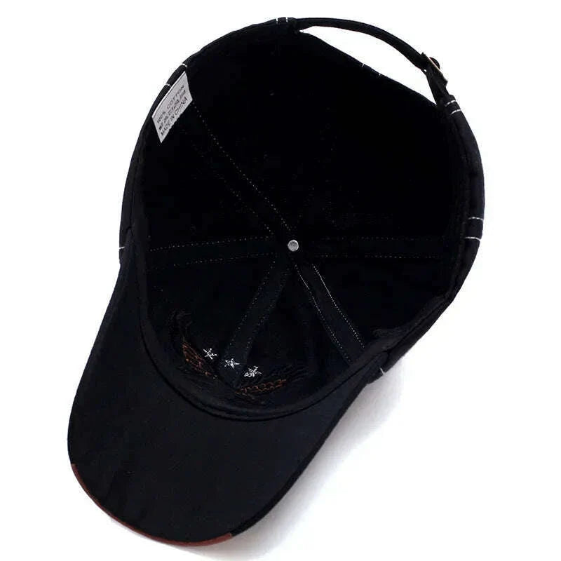 Hats Men'S And Women'S Four-Season Shade Baseball Cap Eagle Embroidery Korean Version Trendy Casual Couple Sunscreen Sun Hat