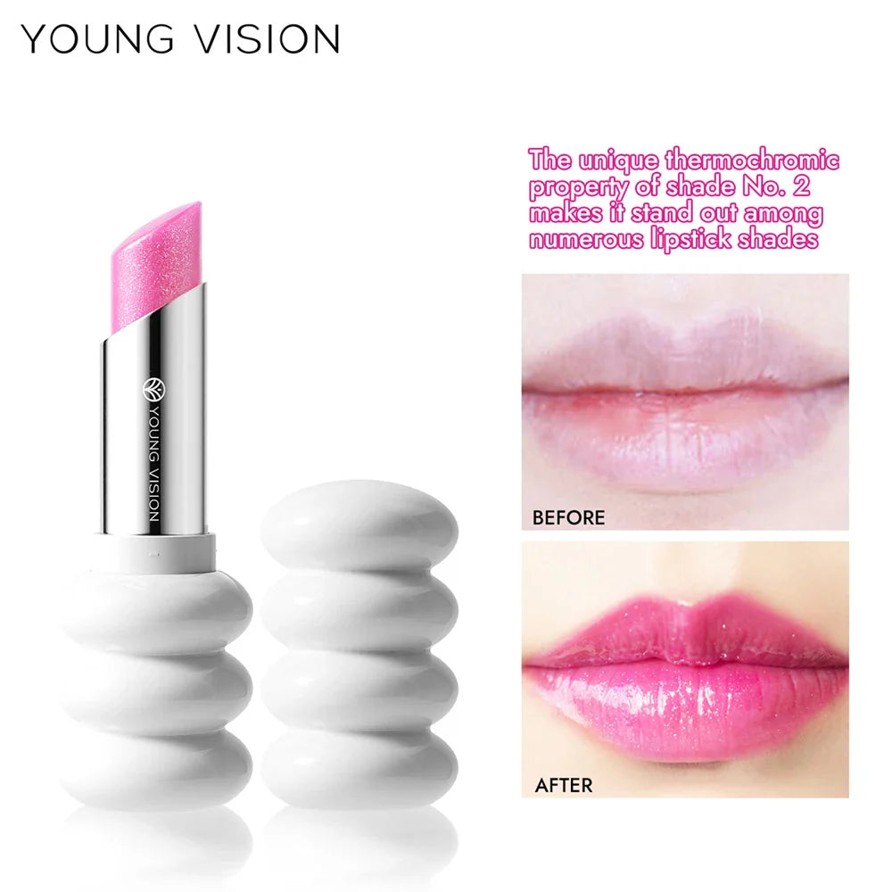 YOUNG VISION 6 Colors Fine Shimmer Nourishing Light Lipstick Long Lasting Colors Easy to Apply Lip Moisturizing Lipstick