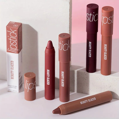 BEAUTY GLAZED 12 Colors Long-Lasting Waterproof Non-Stick Matte Lipstick Pen