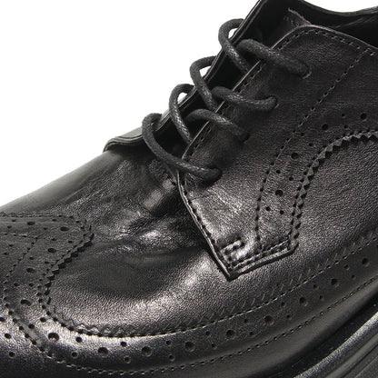 Genuine Leather Men's Block shoes Mens Business Shoes Luxury New Handmade Comfortable Man Casual Shoes Retro Men Leather Shoes
