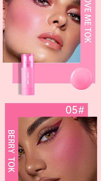 PAGE VINE Liquid Blush Longlasting Velvet Ink Blusher Brightening Natural Rouge Multi-Purpose Matte Lipstick Eyeshadow Makeup