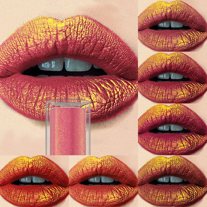14 colors sparkling shine Lip glaze glitter metallic long lasting lip gloss waterproof liquid lipstick Makeup lip oil gifts