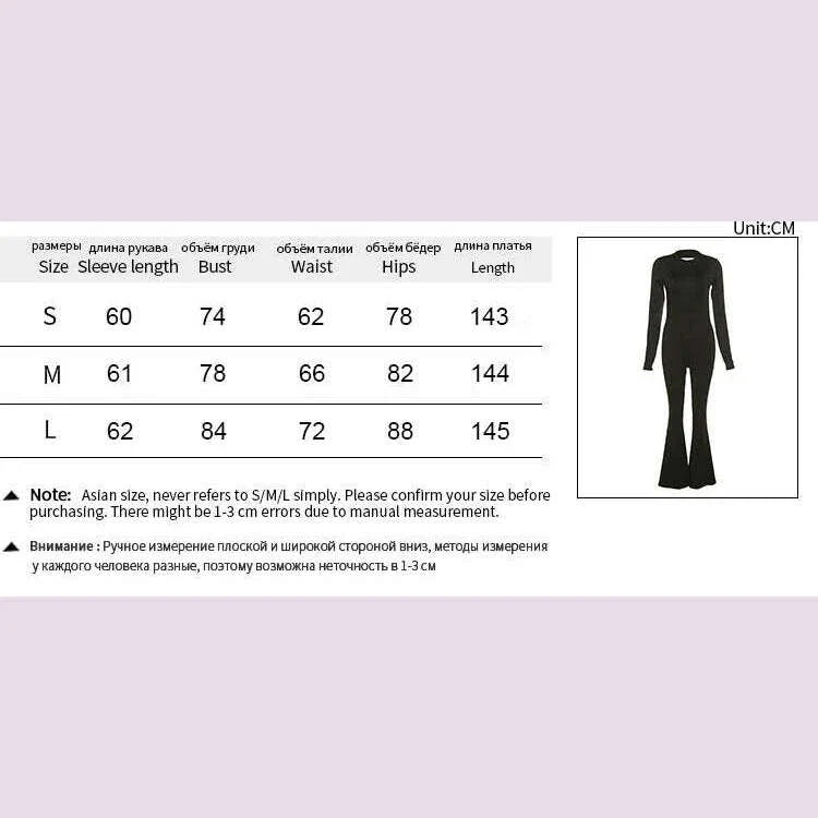 Women's Sexy Backless Jumpsuits Solid Autumn New Long Sleeve Bodycon Black Rompers Fashion Streetwear Casual Slim Female Overall