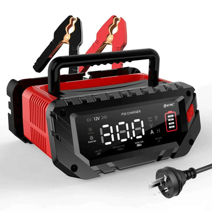 HTRC 30A 6V/12V/24V Car Battery Charger for Motorcycle Lead-Acid SLA Gel Lithium 24V/16A 12V/30A LiFePo4 Smart Battery Charger