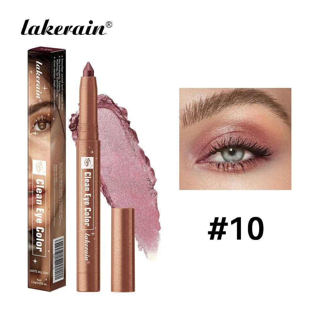 1pc Shimmering Eyeshadow Highlight Stick Glitter White Eyeshadow Pencil for Bright Eyes Dazzling Effect Makeup Highlighter