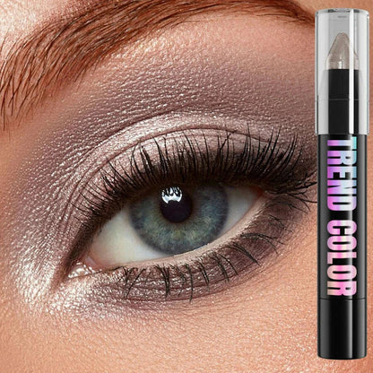 24 Colors Pearlescent Glitter Eyeshadow Eyeliner Pencil Waterproof Matte Nude Eye Shadow Eye Makeup Shimmer Highlighter Pen Tool