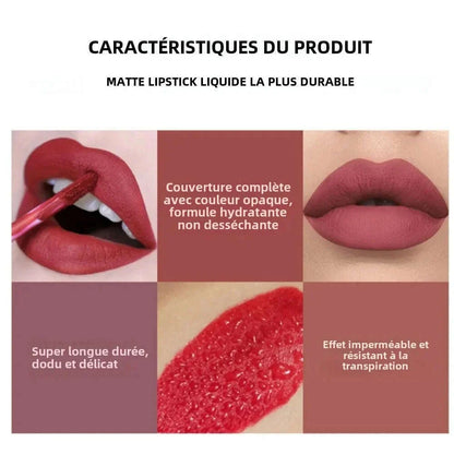 HANDAlYAN Liguid Lipstick 6-color Lipgloss Set With Long-lasting Waterproof And Non Stick Cup Matte Lip Gloss