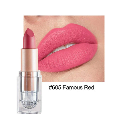 Handaiyan 12 Colors Matte Waterproof Velvet Nude Lipstick Sexy Red Brown Pigments Makeup Long Lasting Profissional