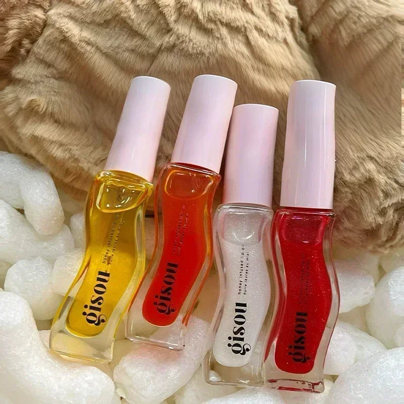 Gisou Fruit Honey Lip Balm Long Lasting Moisturizing Nourishing Lip Oil Gloss Care Exfoliating For Women Improve Lip Dryness