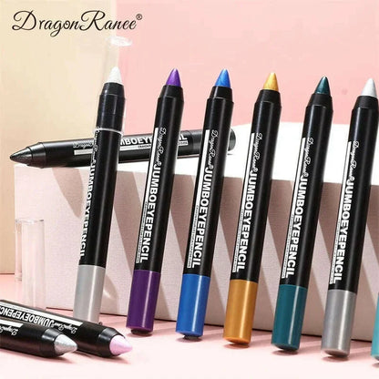 12 Colors Long-lasting Eyeshadow Pencil Waterproof Pigment Blue Purple Black Eye Shadow Stick Women Fashion Colorful Eye Makeup