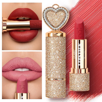 Velvet Matte Lipstick Waterproof Hydrating Long Lasting Non Transfer Lip Gloss Bold Sexy Shades for Women