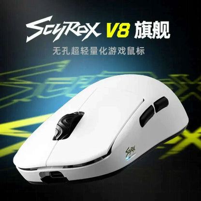 Scyrox V8 8k Mouse 2.4g Three-Mode Wireless Mouse Customized Pixart 3950 Light Weight Gaming Mouse For Pc E-Sports Gamer Gifts