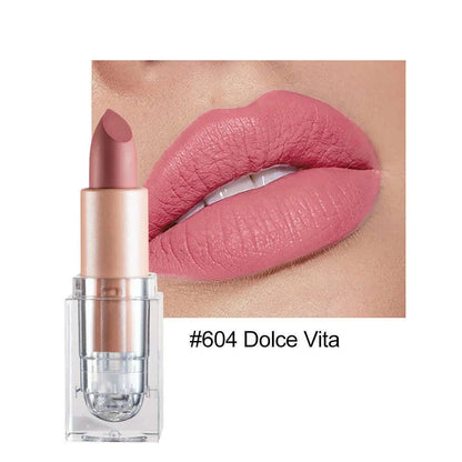 Handaiyan 12 Colors Matte Waterproof Velvet Nude Lipstick Sexy Red Brown Pigments Makeup Long Lasting Profissional