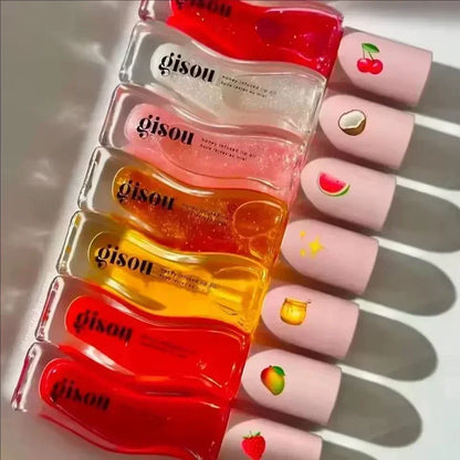 Gisou Fruit Honey Lip Balm Long Lasting Moisturizing Nourishing Lip Oil Gloss Care Exfoliating For Women Improve Lip Dryness