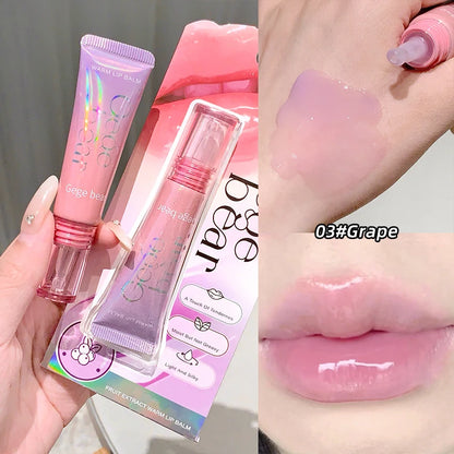 Gege Bear Color-Changing Lip Balm Hydrating & Lightweight Formula Lip Gloss, Non-Greasy and Nourishing Lip Care, New Design, 202