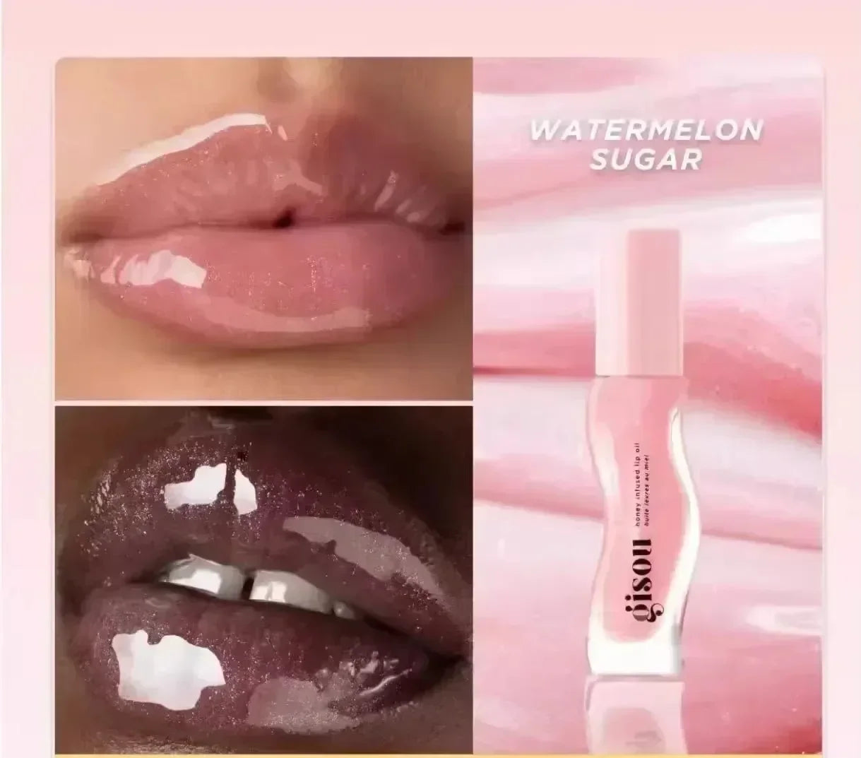 Gisou Fruit Honey Lip Balm Long Lasting Moisturizing Nourishing Lip Oil Gloss Care Exfoliating For Women Improve Lip Dryness