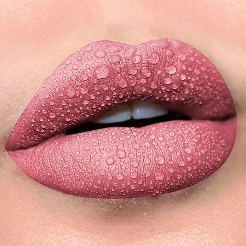 13 Colors Waterproof Matte Velvet Lip Tint Collection - Long-Lasting, Smudge-Proof, Nude Lip Glaze for a Sexy, Smooth Finish - P