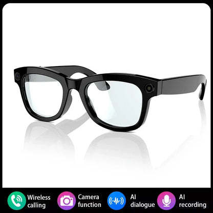 AI Smart Glasses Built-in Camera Photography Video Recording Voice Translation 250mAh Waterproof Music Bluetooth Smart Glasses