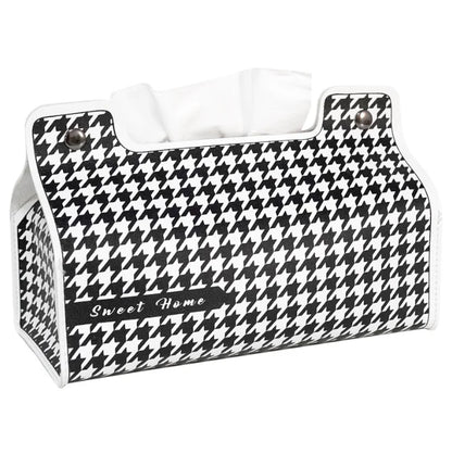 Leather Tissue Box Car Tissue Box Home Living Room Decoration Bedroom Kitchen Desktop Nordic Large Storage Box Napkin Holder