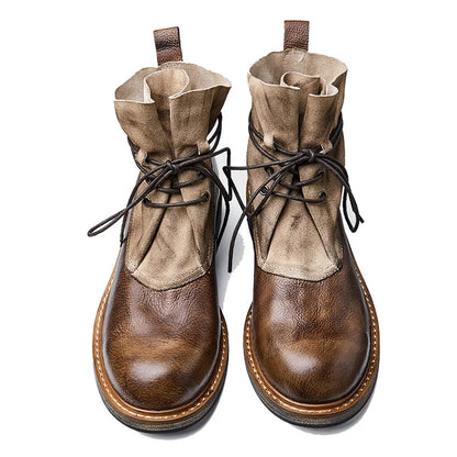 Men Boots New Arrival Motorcycle Boots High Quality Retro Comfortable Leisure Tooling Work Ankle Workwear Boots