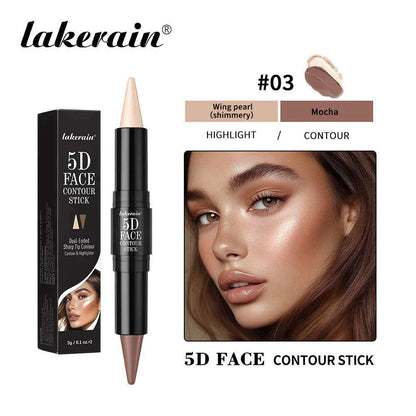 Double Head Highlight Pen Highlighter For High Nose Bridge Shadow V Face Foundation Contour Makeup Concealer Stick Cosmetics