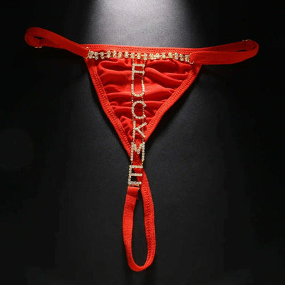 Stonefans Sexy Flower Crystal Thong Bikini Panties Jewelry for Women Stretch Rope Rhinestone Thong Back Panties Body Jewelry