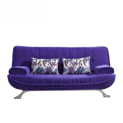 A Space Saving Living Room Furniture Foldable Fabric Sofa Bed with Storage