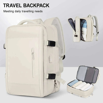 Travel Backpack for Men Women, Large Capacity Camping Backpack, Expandable Multifunctional Backpack Easyjet Cabin Bag 45x36x20
