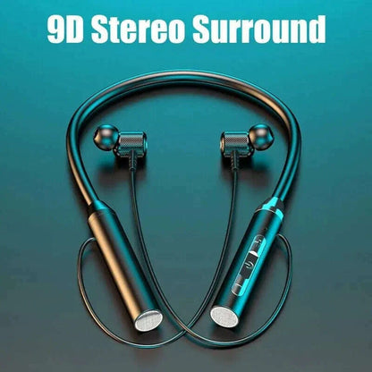 Wireless Headphones Bluetooth 5.0 Neckband Earphones Silicone Hifi 9D Stereo Sports Headset Halter Waterproof Magnetic Earbuds