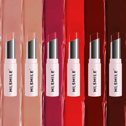 6 Colors  Lipstick Long Lasting Waterproof Lip Stick Crayon Lip Balm Moisturizing Lip Gloss Rotatable Rouge Women Makeup