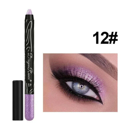 Shiny Pearlescent Highlighter Eyeshadow Pencil Waterproof Lasting Glitter Eyeliner Gel Pen Makeup Lying Silkworm Eyeshadow Pen