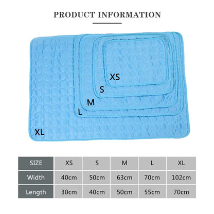 Dog Cooling Mat Summer Pad for Dogs Cat Blanket Breathable dog Bed Kennel Puppy Sleeping Sofa Cushion Dog Accessories
