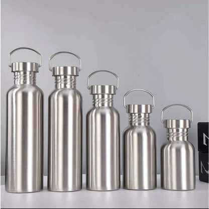 Stainless Steel Water Bottle 1000 750 500 350ml Big Mouth Cycling Hiking Waterbottle Drinkware Sports Bottle Flasks with Lid