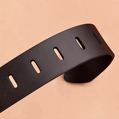 Luxury Men's Belt Leather Fashionable Cowboy Pin Buckle Dress Belts