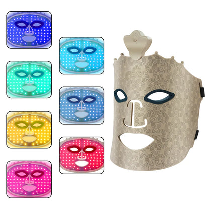 LED Photon Beauty Infrared Mask Instrument USB Electronic Mask Rejuvenation Lightens Fine Lines Brighten Skin Tone Repair Skin