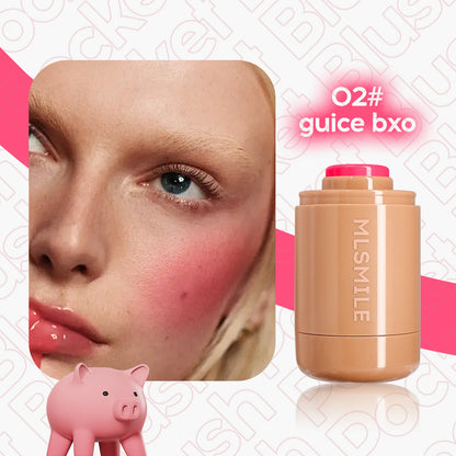 Blush Makeup, Natural-Looking Matte Waterproof&Long Lasting, Moisturizing&Lightweight Blendable Feel Blush Highlight Makeup