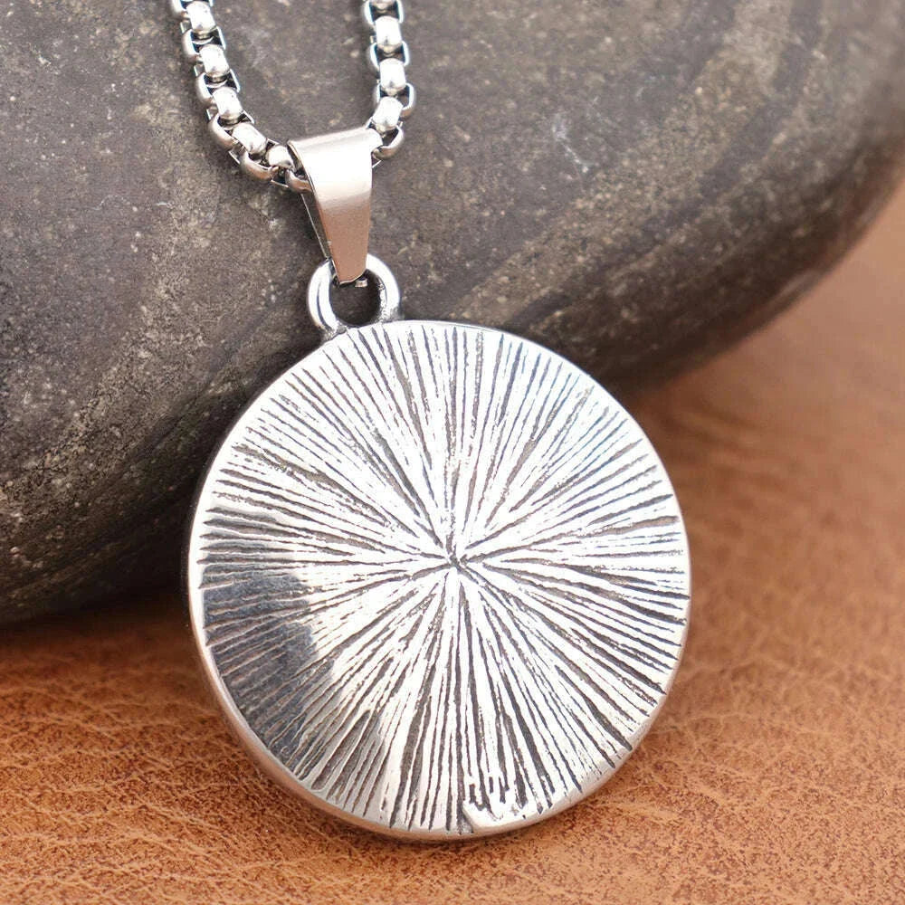 Trendy Design Virgin Mary Necklace Popular Charm Stainless Steel Holy Mary Mother Pendant Thanksgiving Vintage Religious Jewelry
