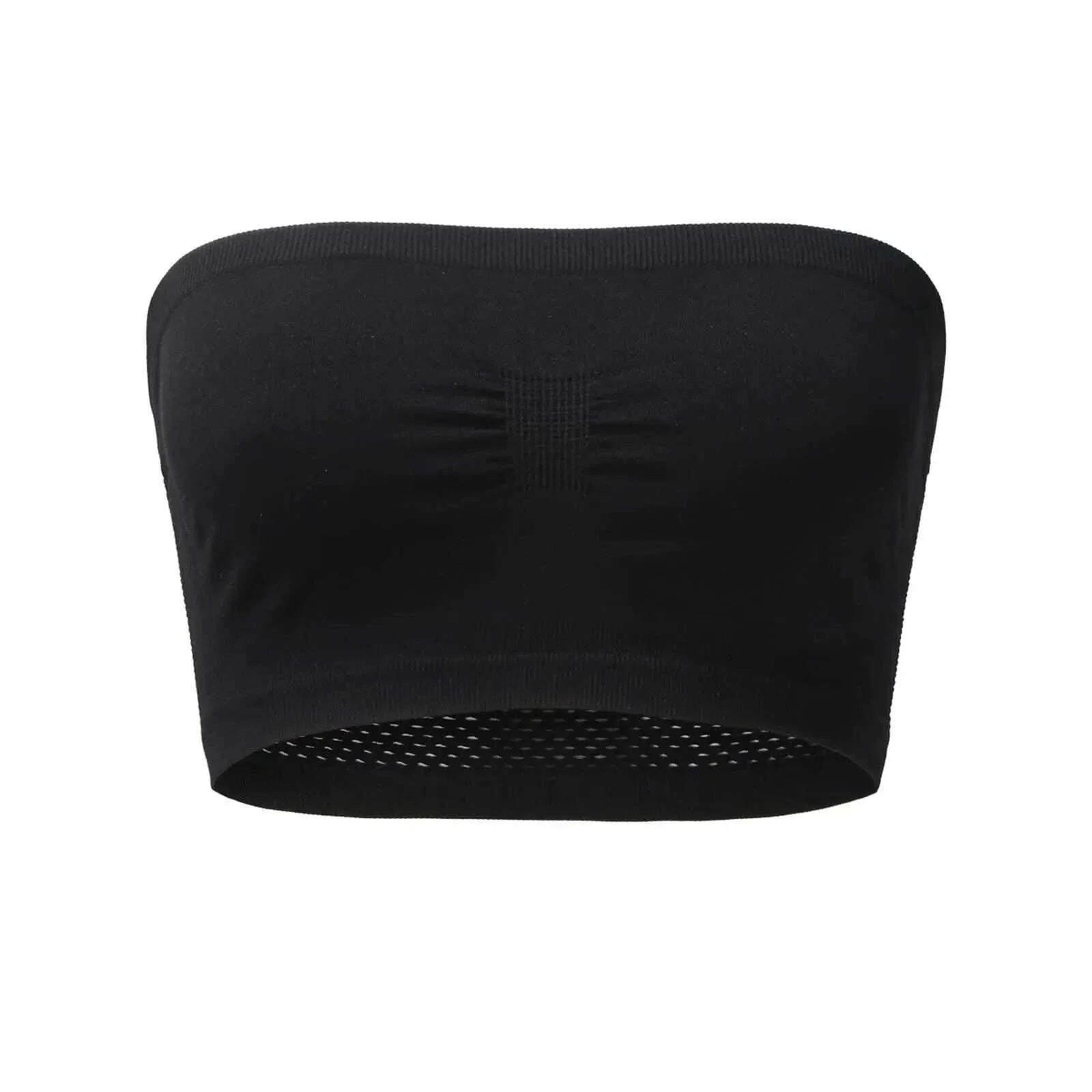 Women’s Strapless Seamless Tube Top Bra Anti-Slip Wireless Bandeau for Summer Outfit