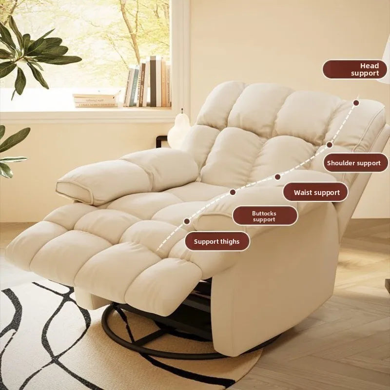 Household Living Room Sofa Chairs Rotatable Home Lazy Single Person Leisure Computer Chair Multiple Perspectives Can Sleep Chair