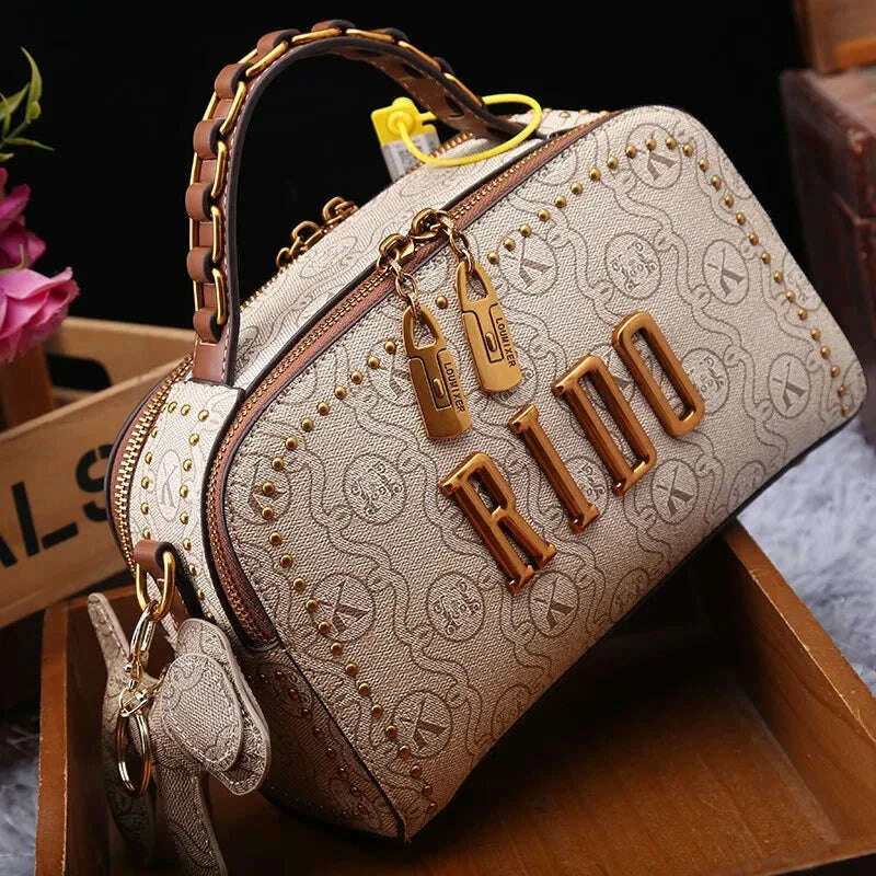 Light luxury brand women's handbag 2025 new autumn and winter fashion retro designer high-end single shoulder crossbody small sq