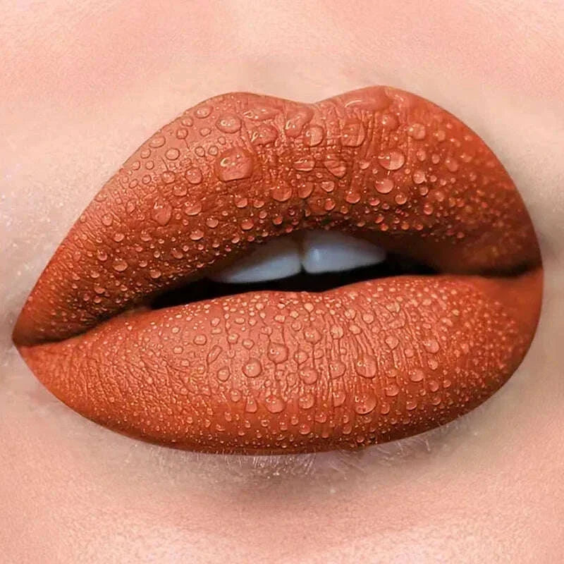 13 Colors Waterproof Matte Velvet Lip Tint Collection - Long-Lasting, Smudge-Proof, Nude Lip Glaze for a Sexy, Smooth Finish - P