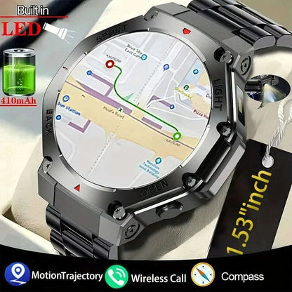 2025 New LED Smart Watch Men's HD AMOLED Bluetooth Call Waterproof Smartwatch Heart Rate Monitoring Women's Health Smart Watches