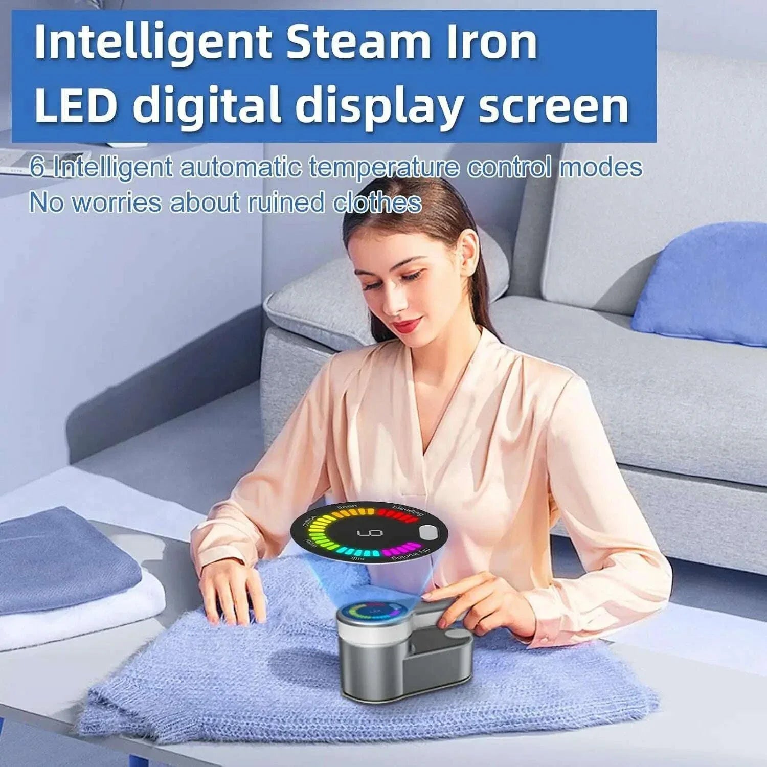 New Intelligent Steam Ironing Machine Portable Travel Steamers for Clothes LCD Diplay Screenc Mini Handheld Garment Iron Steamer