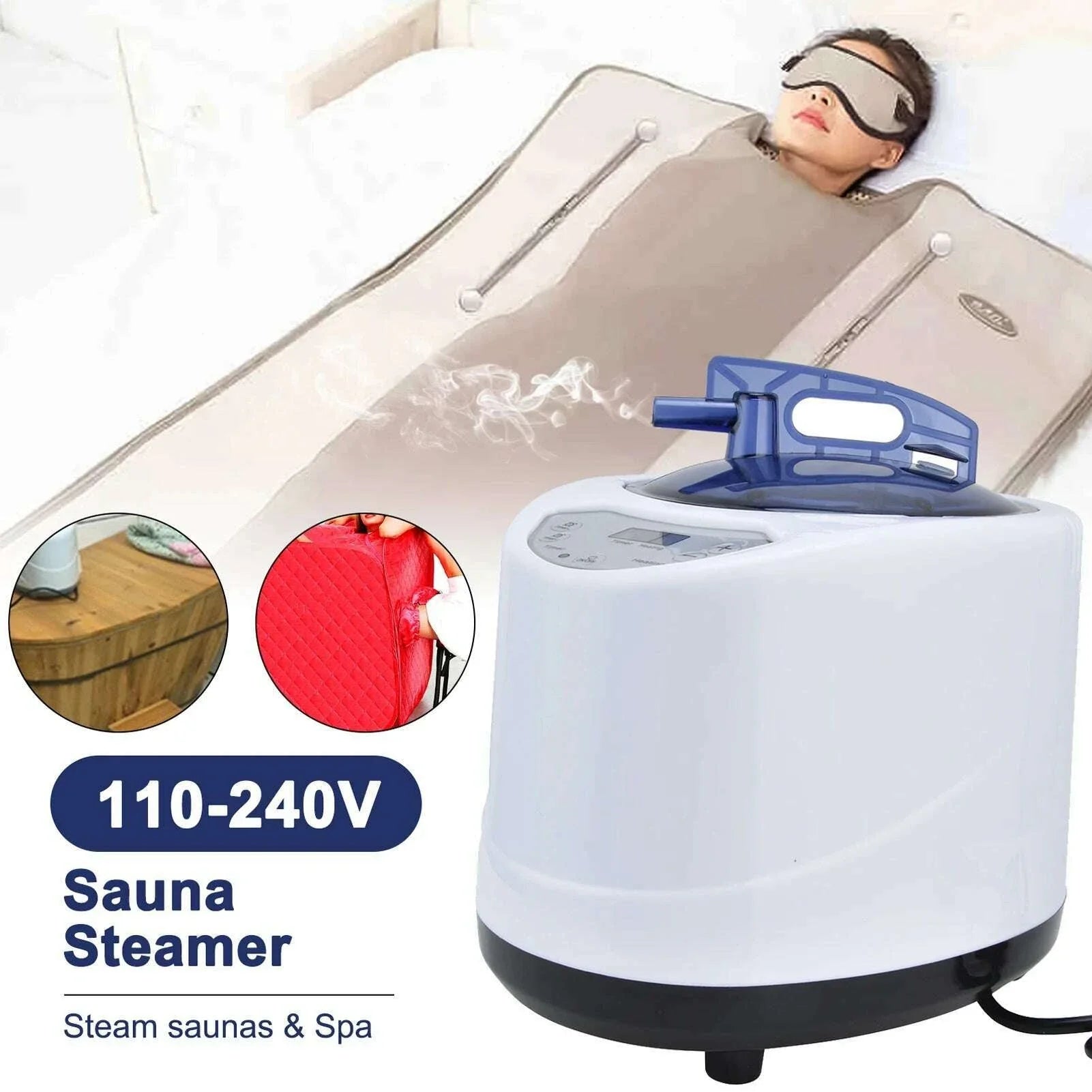 1000W Household Sauna Room Steamer Sauna Steamer Pot Machine Portable Sauna Steam Generator Fumigation Machine H