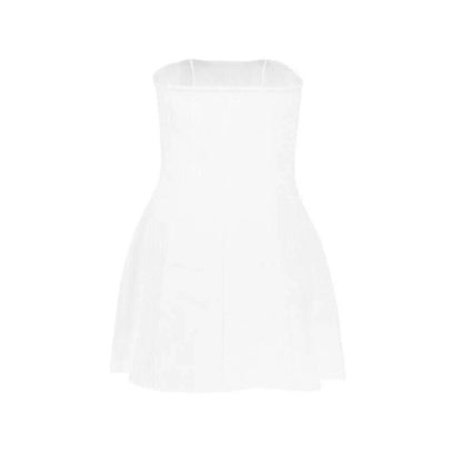 Sexy A-Line Dress Women's Summer New Solid Sexy Sleeveless Off Shoulder Bodycon Dresses Fashion Elegant Club Party Lady Dresses