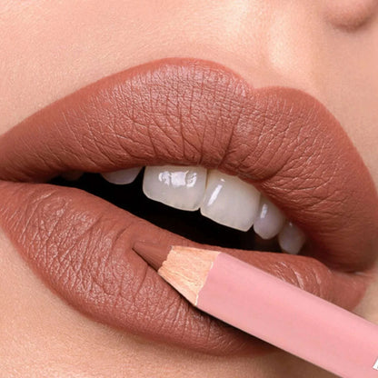 12Color Matte Lipliner Pencil Waterproof Plumping Stain Lipstick Natural Nude Pink Lip Liner Pro Outline The Lips Contour Makeup