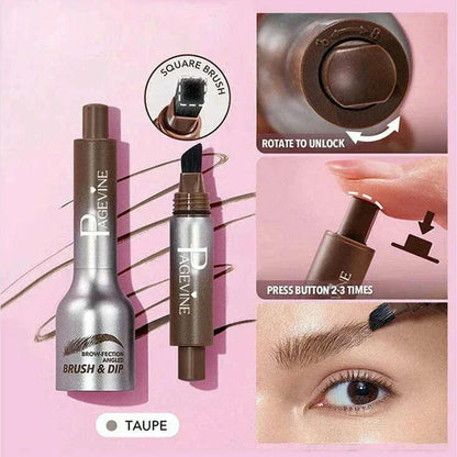 PAGEVINE Eyebrow Balm Large Brush Head Eyebrow Hairline Multi-Use Balm Non-Smudging Longlasting Press Wild Eyebrow Pencil Makeup